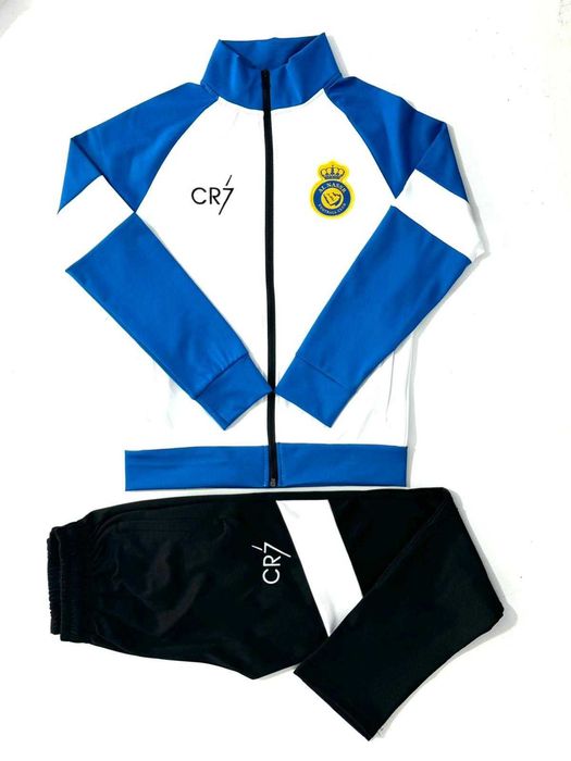 New 2025г Роналдо Детски Анцуг Жълт + Син АЛ НАСЪР CRISTIANO RONALDO