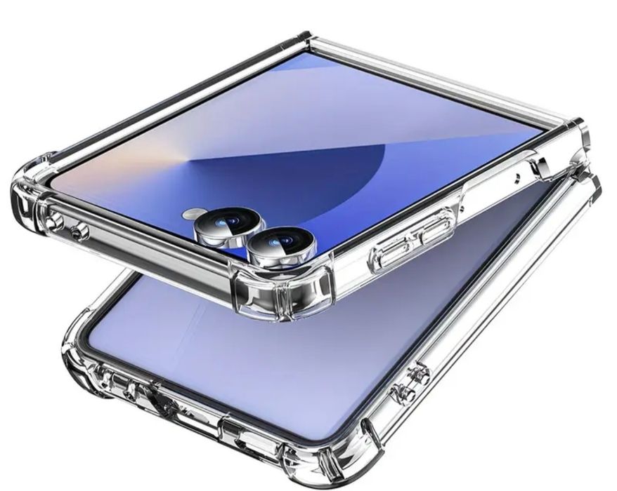 Samsung galaxy Z flip 8/7/6 magsafe ударо-устойчив кейс прозрачен