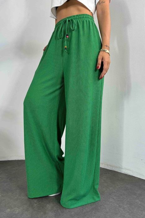 Pantaloni largi cu elastic