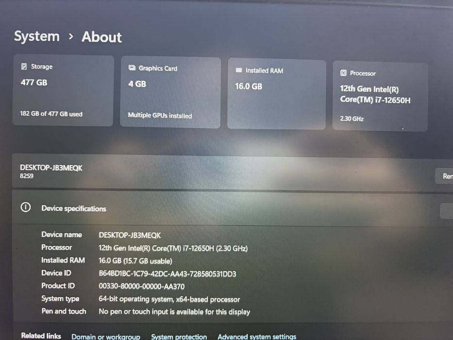 Лаптоп Lenovo Ideapad Gaming 3