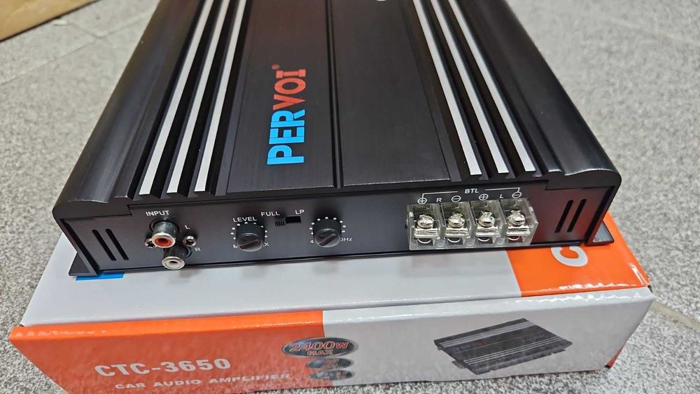 PerVoi CTC-3650 двуканален субуфер за автомобил MOSFET 2400W / автомобилен аудио усилвател  2400 W (макс.) ясен звук