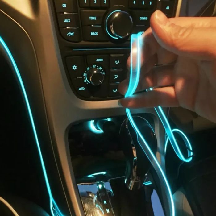 Fir neon luminos Fir Led neon lumina ambientala auto Usb/Bricheta/Fire