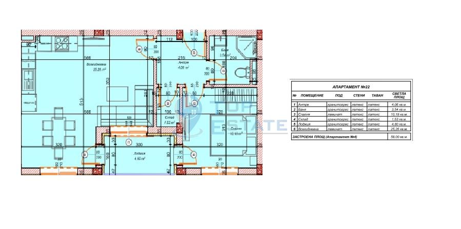 Продава се Двустаен апартамент в Велико Търново, Бузлуджа - 58 кв.м за 1238 €/кв.м - Снимка #2