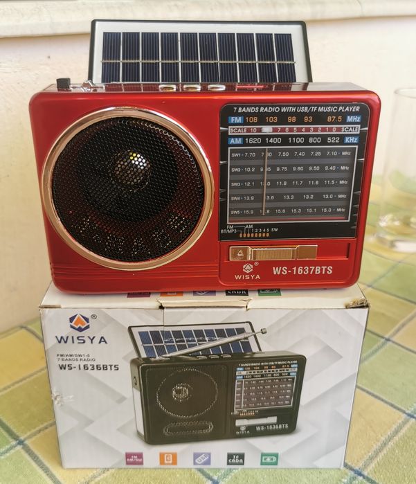 Качественно соларно радио с блутут (радио със солар соларно зареждане)