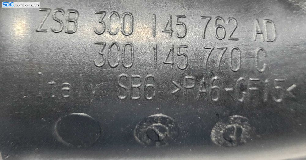 Tub Tubulatura Conducta Intercooler Volkswagen Golf 5 2.0 TDI 2005 - 2010 Cod 3C0145762AD 3C0145770C [N0293]