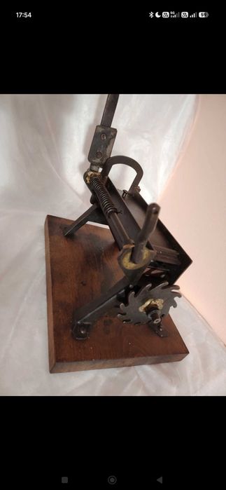 Menghină veche tăiat frunze tutun anii 1880