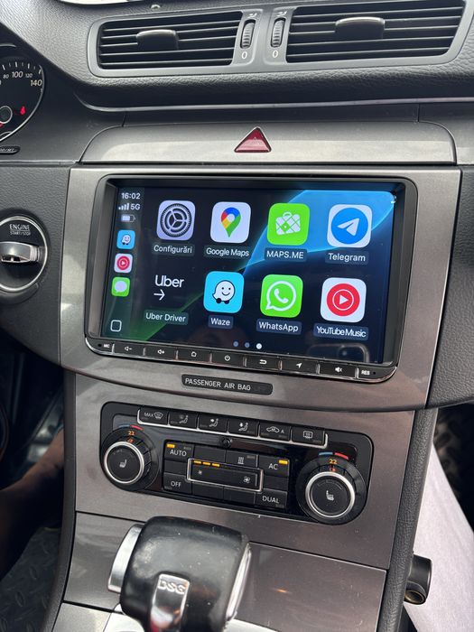 Navigatie VW Golf 6/Passat B6/B7/Polo/Jetta Carplay&AndroidAuto 9 INCH