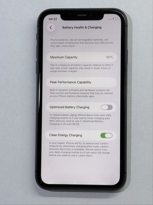 iPhone 11 Black 128GB 92% battery