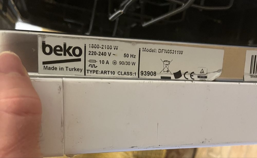 Masina de spalat vase Independenta Beko DFN05311W,13 seturi,5 programe