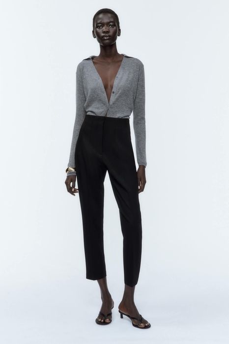 ZARA панталон с висока талия р-р С