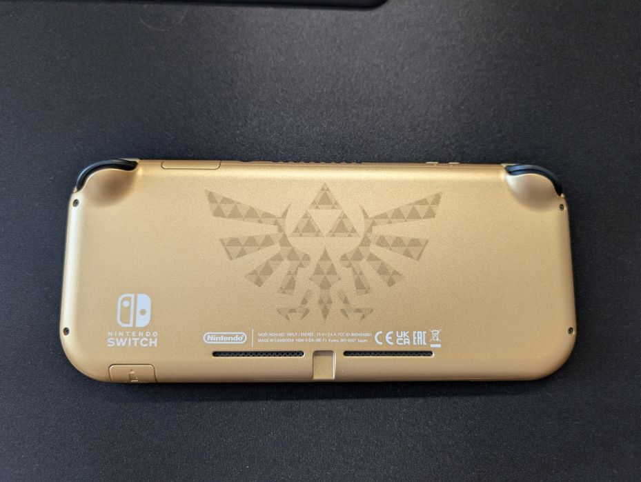 Nintendo Switch Lite Zelda Edition 10/10 MODAT + microSD 512GB + Husa