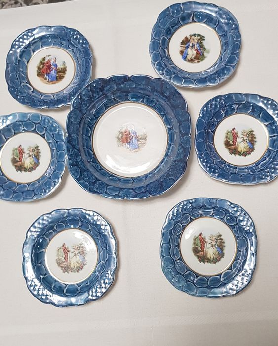 Set farfurioare romanesti cu scene Fragonard