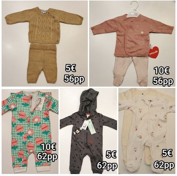 Нови Бебешки Дрешки и Аксесоари:  56 и 62