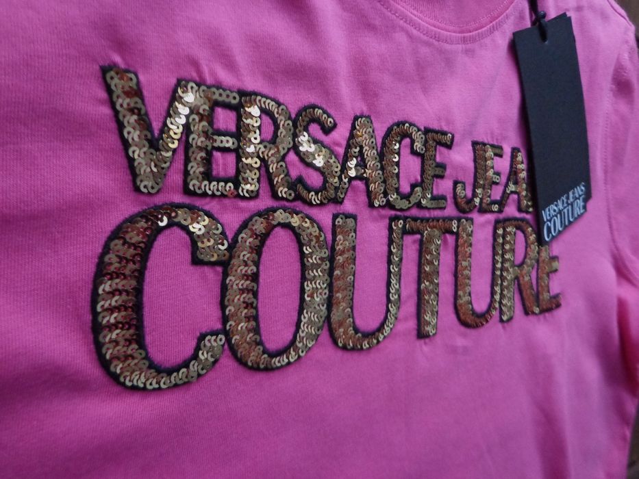 Дамска тениска Versace Jeans Couture Sequin logo T-shirt