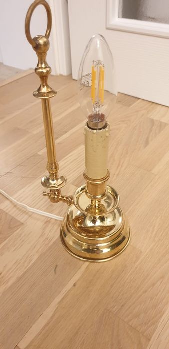 Accesoriu decorațiune lampa vintage colectie alama Belgia 1940