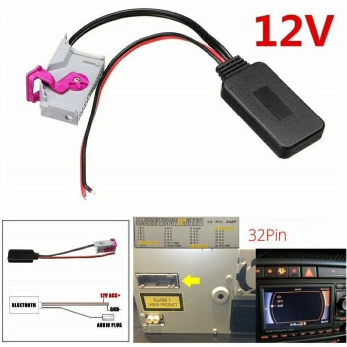 cablu AUX 32 pini modul Bluetooth Audi RNSE RNS-E A8 TT R8 A3 A4 A6