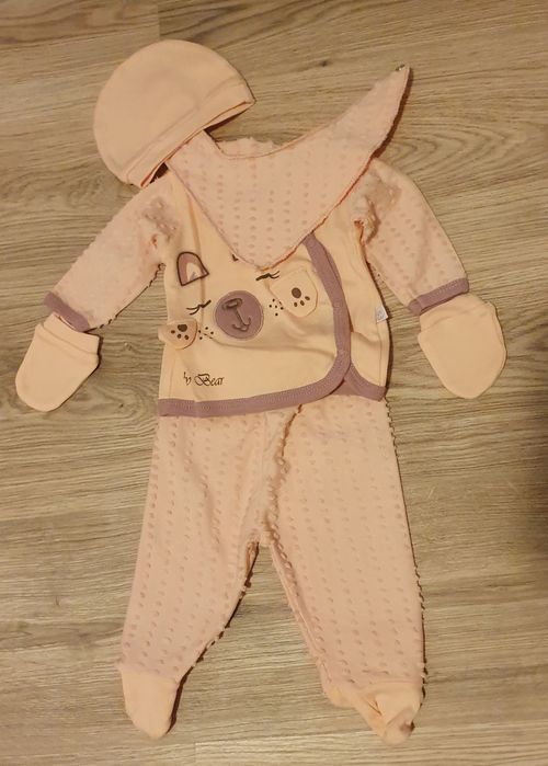 Pachet haine 0-3 luni, bumbac, accesorii noi