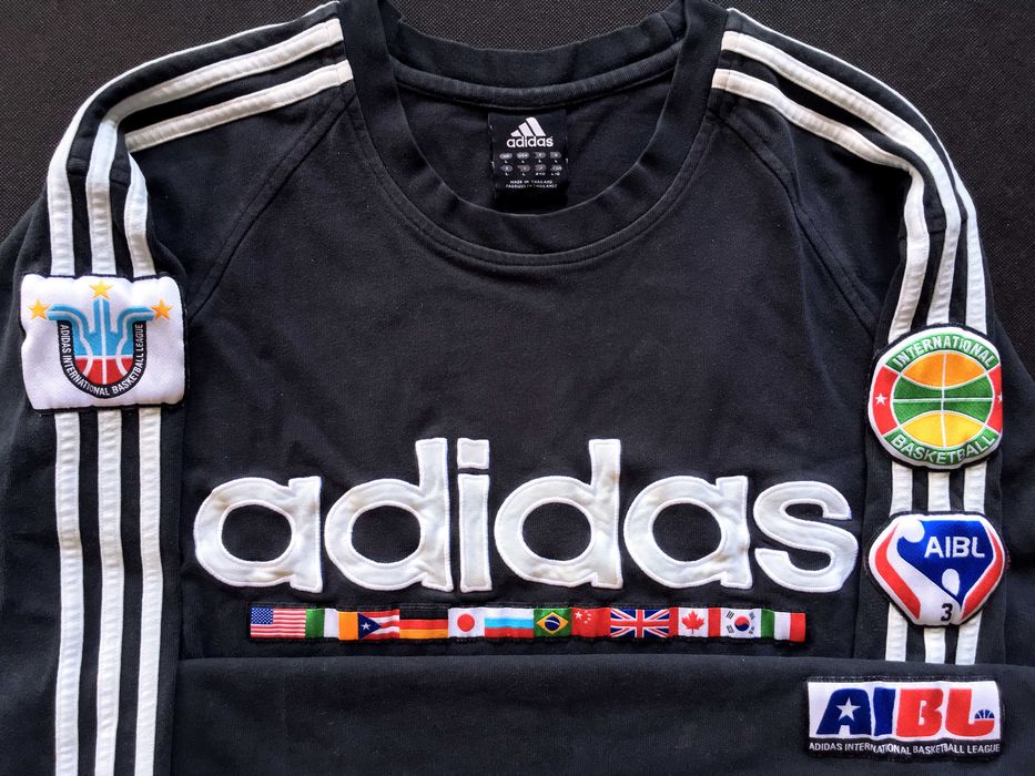 VINTAGE 2004 ADIDAS® AIBL® International Basketball League Jersey — L
