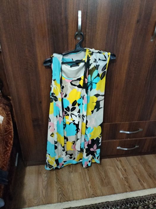 Платье с накидкой женское