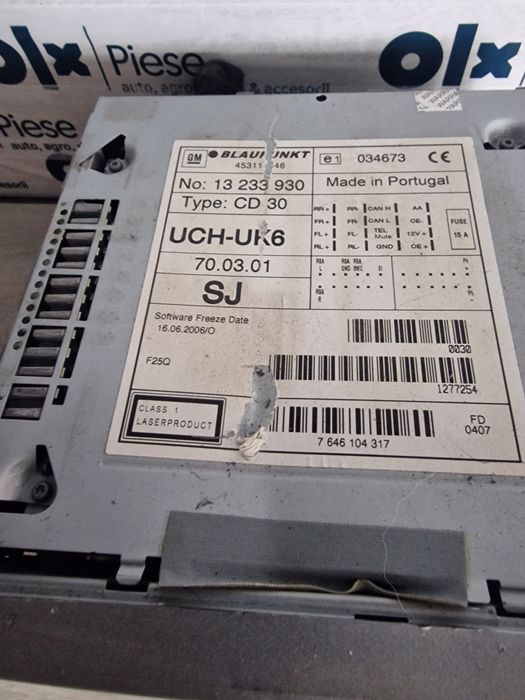 Radio-cd Mp3 Cd30 Opel Meriva A 1,7cdti Z17DTR