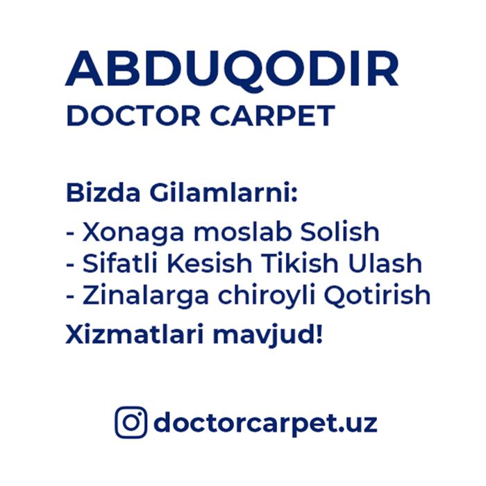 Gilam Tikish Gilam tikamiz turgan Joyida