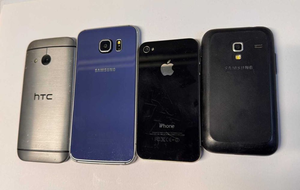 Lot 4 telefoane funcționale – iPhone / Samsung / HTC