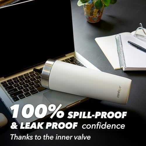 Нова Contigo термочаша 720мл без разливане вакуумна неръждаема 14 часа