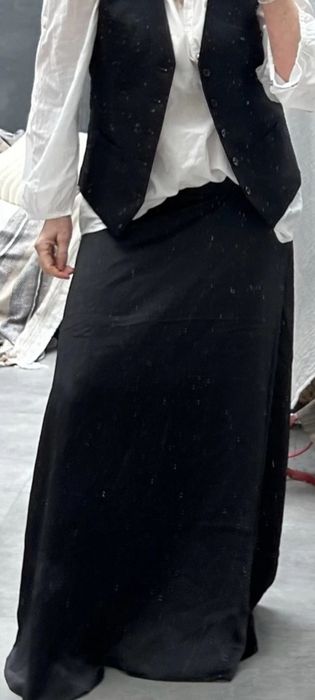 Fusta neagra lunga maxi superba Zara / stil Massimo Dutti Mango