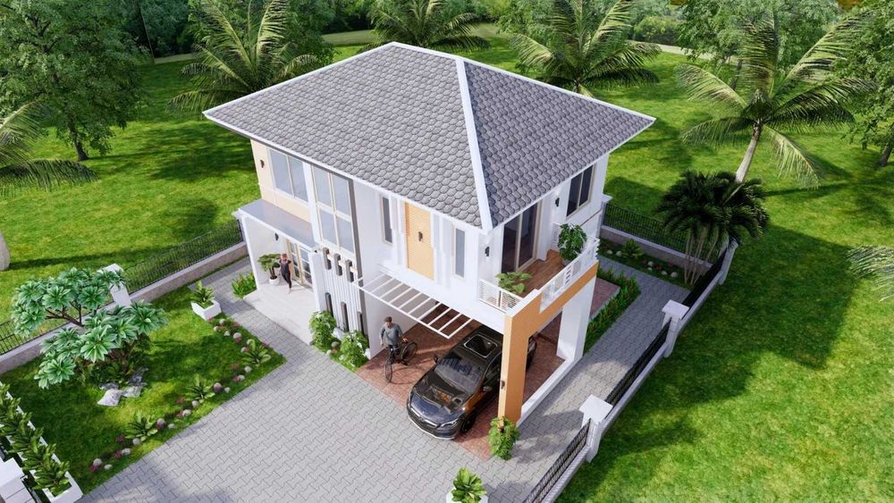 НА ИЗПЛАЩАНЕ - Двуетажна сглобяема къща с 4 спални, 156 кв. м