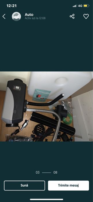 Sirocou 12v (220v) incapere bus 8kw rulota barca camper kit complet