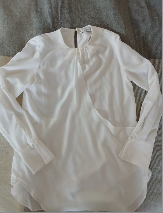 Ефирна бяла блуза Mango  xs