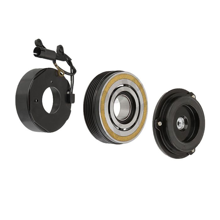 Ambreiaj compresor aer conditionat, fulie AC BMW SERIA 3 E46, 1998-2006, motor Tip: 320 1 ;323 i; 325 1 ;325 xi ;328 i; 330 1 ;330 xi; 320 d; 330 d ; 330 xd ; rulment, diam. fulie 110mm, compresor tip 7SBU