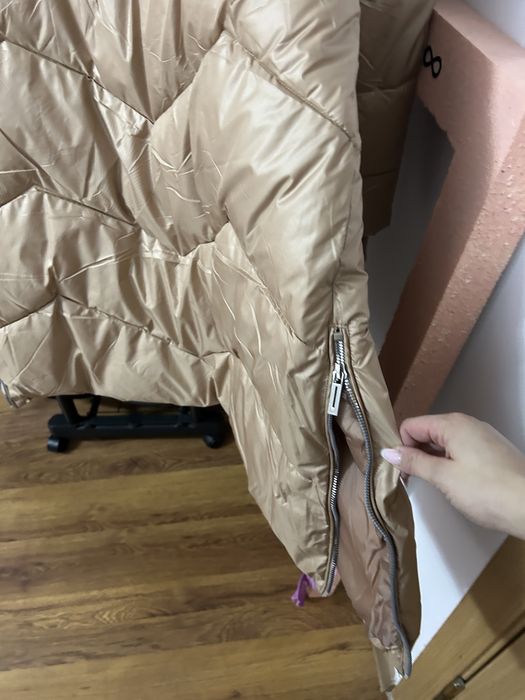 Geaca dama blana naturala