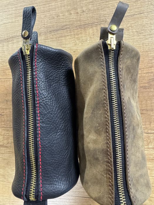 Ръчноизработен кожен несесер