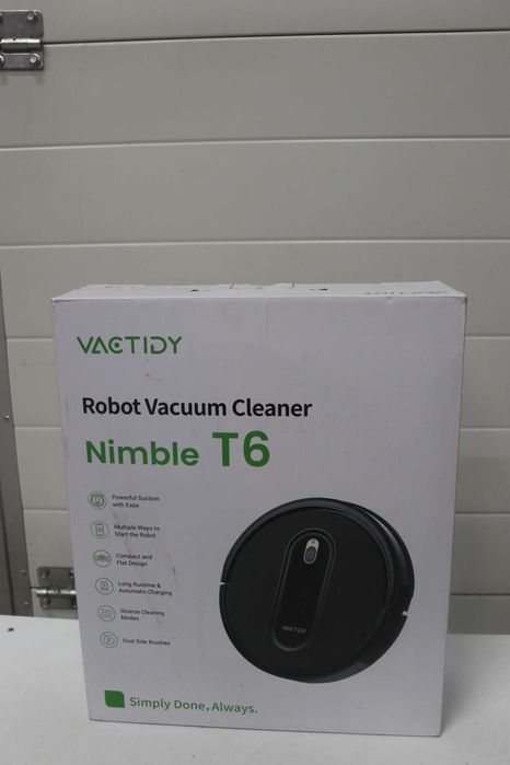 Роботизирана прахосмукачка Vactidy T6, тънка, тиха, WiFi//Alexa/Siri