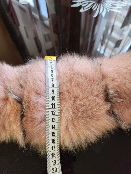 Дамска яка от естествен косъм