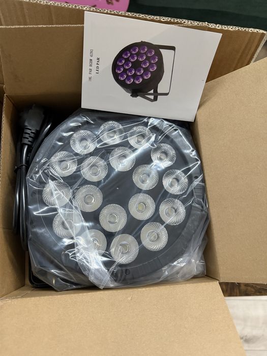 Proiector LED PAR 18x12W RGBW - NOU - lot 4 bucati