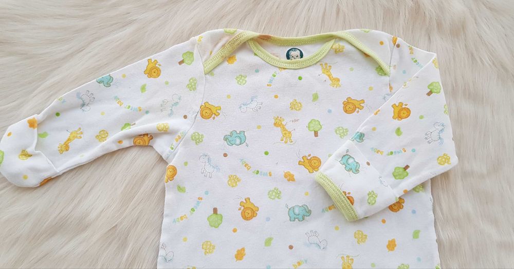 Бебешки спален чувал 0-6 месеца с ръкавички 0,5 tog