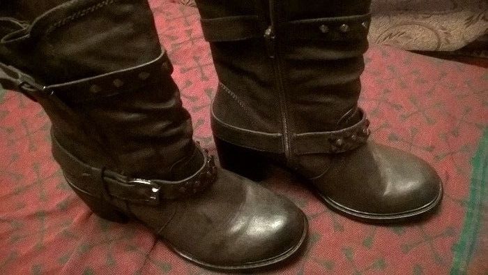 Сапоги демисезонные утепленные