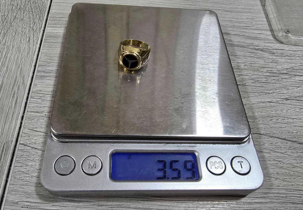 Златен мъжки пръстен 14 карата Mercedes