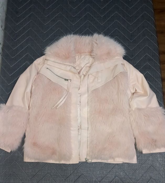 Кожаная куртка с мехом