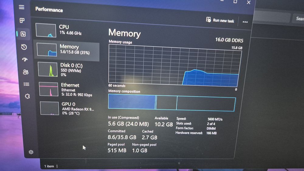 Pc i5 14600kf rx 9060xt 16gb