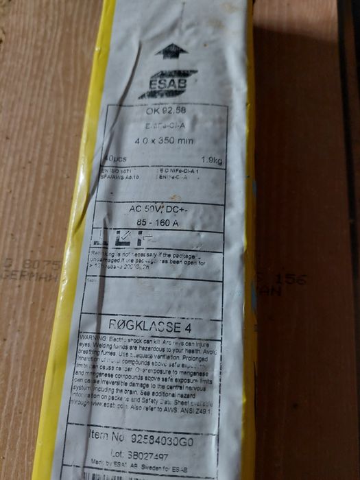 Чугун электрод есав