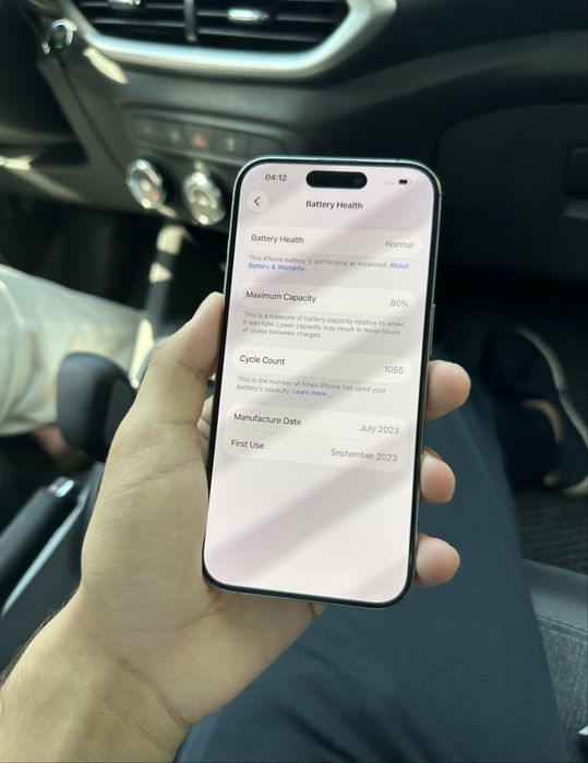 Iphone 15 pro 256gb 80% dual dim