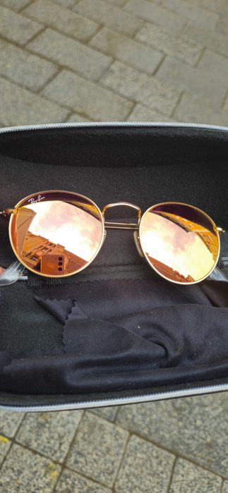 Rayban слънчеви очила 3447 Round metal