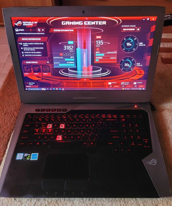 Vand laptop ASUS ROG G752VL