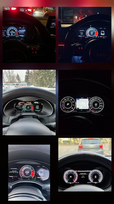 Ceasuri digitale Audi A1,A3,A4,A5,A6,A7,Q3,Q5,Q7 ,TT cu functia carplay!