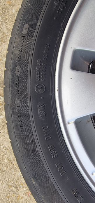 Jante  originale BMW+anvelope Continental 205/55/16 de vara