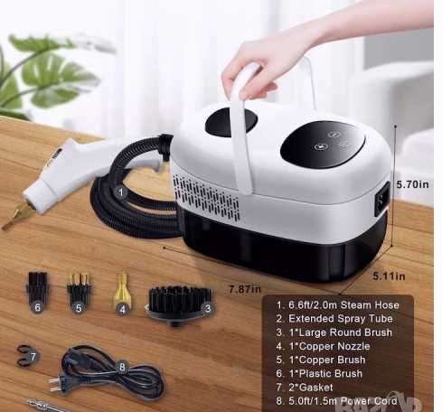 Нова Парочистачка TOBI, Преносима, 2500 W, 6 скорости, 7 накрайника