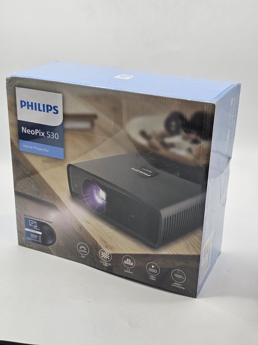 Videoproiector Philips NeoPix 530, Full HD 1920x1080, 350 lumeni, negr